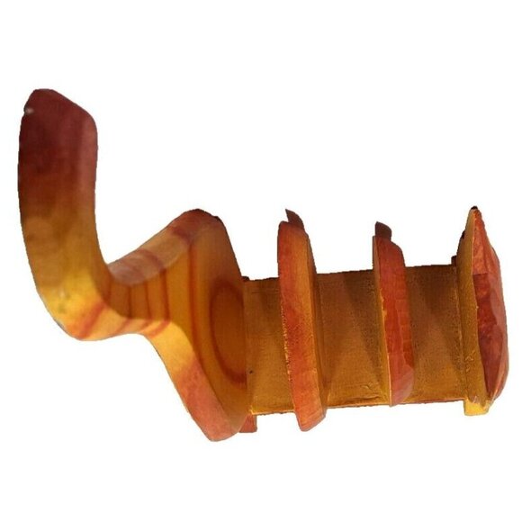 Wooden Orange Tabby Cat Painted Wood Folk Art Mail Letter/ Napkin Holder - Picture 6 of 7